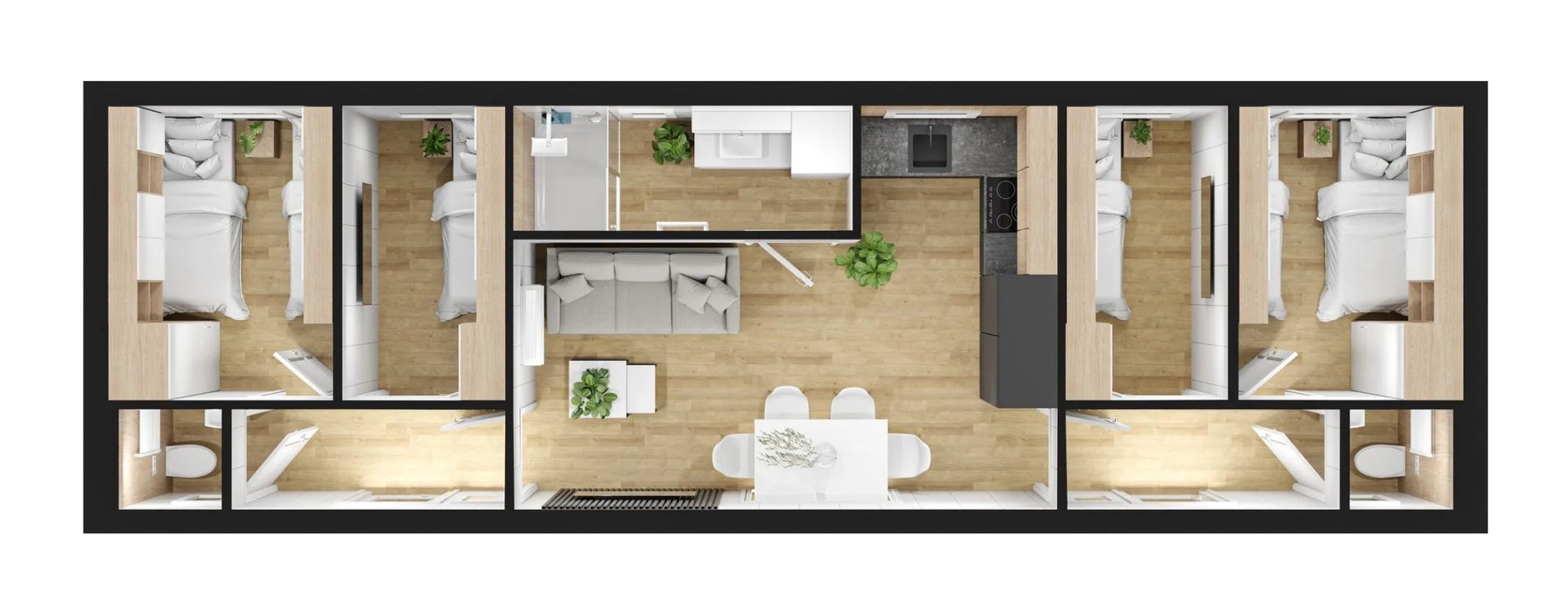 Grundriss Quartier WSW